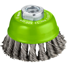 Bosch PRO 0.5mm Knotted Inox Steel Wire Cup Brush