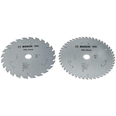 Bosch PRO 2 Piece Wood Cutting Circular Saw Blade Set 165mm