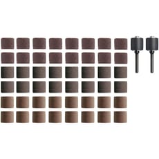 Dremel 50 Piece Assorted Sanding Bands and 12.8mm Mandrels Set