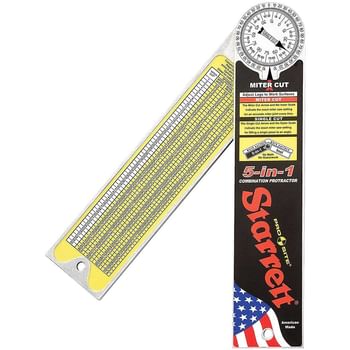Starrett CP505A Pro Site Aluminium Protractor 5-In-1