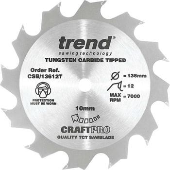 Trend CRAFTPRO Wood Cutting Cordless Saw Blade