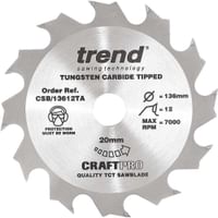 Trend CRAFTPRO Wood Cutting Cordless Saw Blade