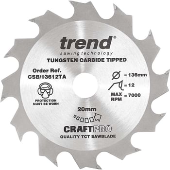 Trend CRAFTPRO Wood Cutting Cordless Saw Blade
