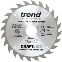 Trend CRAFTPRO Wood Cutting Saw Blade