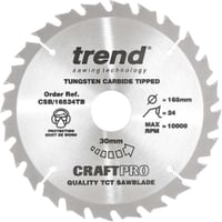 Trend CRAFTPRO Wood Cutting Cordless Saw Blade