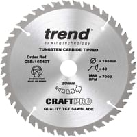 Trend CRAFTPRO Wood Cutting Cordless Saw Blade