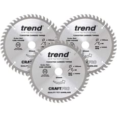 Trend CRAFTPRO 3 Piece 165mm Circular Saw Blade Set Trend CRAFTPRO 3 Piece 165mm Circular Saw Blade Set
