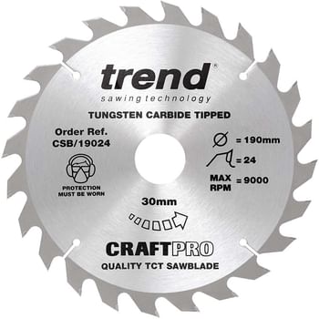 Trend CRAFTPRO Non Stick Wood Cutting Saw Blade
