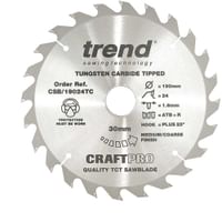 Trend CRAFTPRO Wood Cutting Saw Blade for DeWalt DCS575