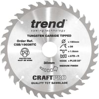 Trend CRAFTPRO Wood Cutting Saw Blade for DeWalt DCS575