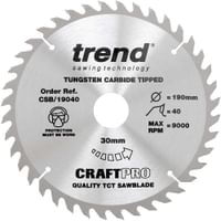 Trend CRAFTPRO Non Stick Wood Cutting Saw Blade