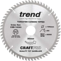Trend CRAFTPRO Wood Cutting Saw Blade