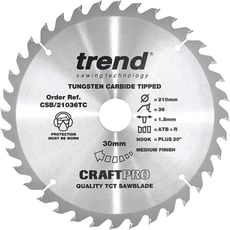 Trend CRAFTPRO Wood Cutting Saw Blade for DeWalt DCS7485 Trend CRAFTPRO Wood Cutting Saw Blade for DeWalt DCS7485