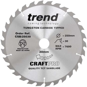 Trend CRAFTPRO Wood Cutting Saw Blade