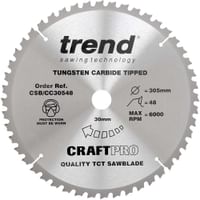 Trend CRAFTPRO Wood Cutting Mitre Saw Blade Trend CRAFTPRO Wood Cutting Mitre Saw Blade