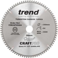 Trend CRAFTPRO Aluminium and Plastic Cutting Saw Blade