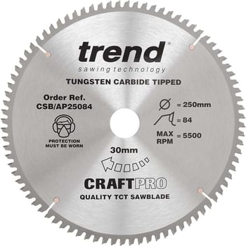Trend CRAFTPRO Aluminium and Plastic Cutting Saw Blade