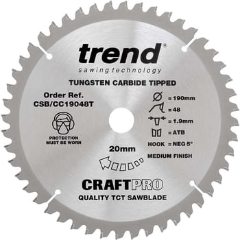 Trend Craft Anti Kickback Thin Kerf Circular Saw Blade