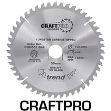 Trend CRAFTPRO Wood Cutting Mitre Saw Blade