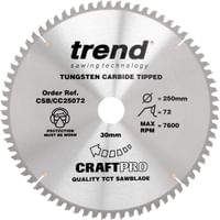 Trend CRAFTPRO Wood Cutting Mitre Saw Blade