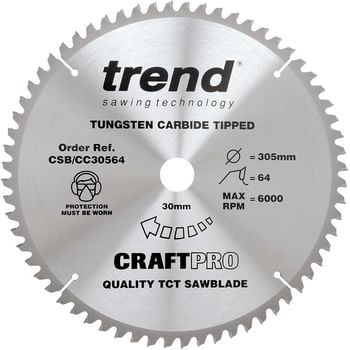 Trend CRAFTPRO Wood Cutting Mitre Saw Blade Trend CRAFTPRO Wood Cutting Mitre Saw Blade