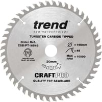 Trend CRAFTPRO Panel Trimming Plunge Saw Blade