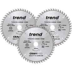 Trend CRAFTPRO 3 Piece 165mm Panel Trim Circular Saw Blade Set Trend CRAFTPRO 3 Piece 165mm Panel Trim Circular Saw Blade Set