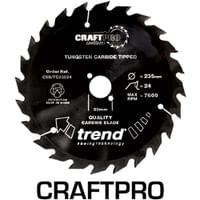 Trend CRAFTPRO Non Stick Wood Cutting Saw Blade
