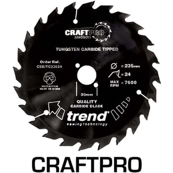 Trend CRAFTPRO Non Stick Wood Cutting Saw Blade