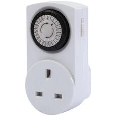 Draper 3 Piece 24 Hour Mechanical Plug Socket Timer Set