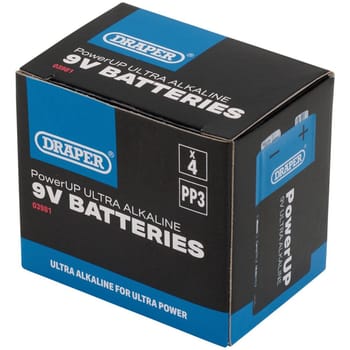 Draper Powerup Ultra Alkaline 9v Batteries