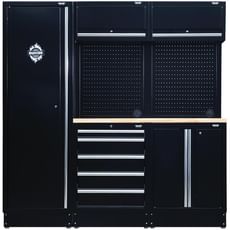 Bunker 11 Piece Hardwood Worktop Modular Storage System