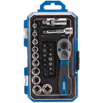 Draper 27 Piece 1/4" Drive Socket and Screwdriver Bit Set