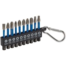 Draper Expert 10 Piece Keyring Impact Screwdriver Bit Set