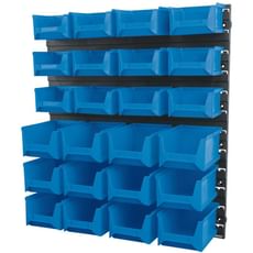 Draper Wall Storage Unit with 24 Bins Small / Medium