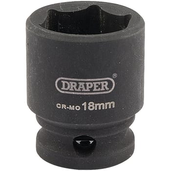 Draper Expert 3/8" Drive Hi-Torq Hexagon Impact Socket Metric