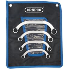 Draper 4 Piece Ring Obstruction Spanner Set Metric