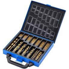 Draper 99 Piece HSS TiN Drill Bit Set in Carry Case