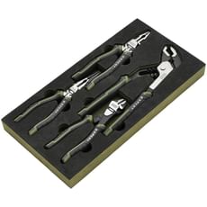 Draper Expert 4 Piece High Leverage Pliers Set in Foam Tray