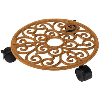 Draper Cast Iron Plant Pot Caddy