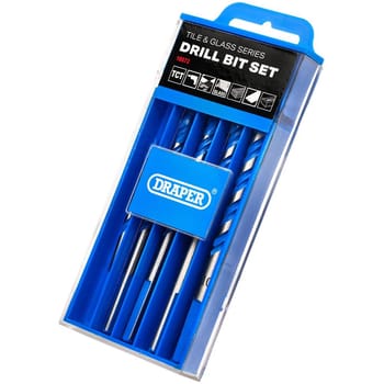 Draper 6 Piece Multi Purpose TCT Tile and Glass Drill Bit Set