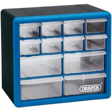 Draper 12 Drawer Wall Mountable Organiser Cabinet