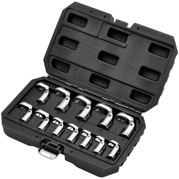 Draper 12 Piece 3/8" Drive Flexible Crowfoot Socket Wrench Set