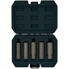 Draper 5 Piece 3/8" Drive Wheel Nut Double Socket Set