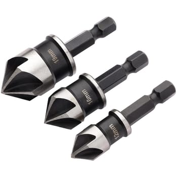 Draper 3 Piece Countersink Bit Set