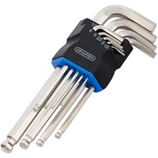 Draper 9 Piece Long Arm Ball End Hex Key Set