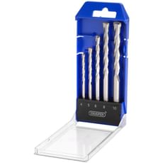 Draper 5 Piece Straight Shank TCT Masonry Drill Bit Set