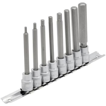 Draper 8 Piece 3/8" Drive Long Hexagon Socket Bit Set