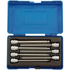 Draper 7 Piece 3/8" Drive Ball End Long Hexagon Socket Bit Set