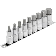 Draper 9 Piece 1/2" Drive Hexagon Socket Bit Set